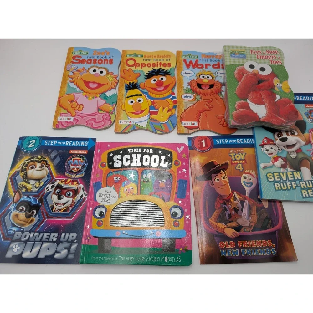 Sesame Street Beginnings Board Books Learning Book Lot Toy Story Elmo